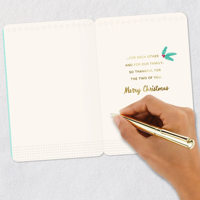 You Two Are a Perfect Fit Christmas Card for Granddaughter and Husband for only USD 3.99 | Hallmark