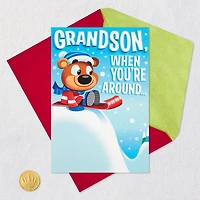 Unstoppable Fun and Love Pop-Up Christmas Card for Grandson for only USD 3.99 | Hallmark