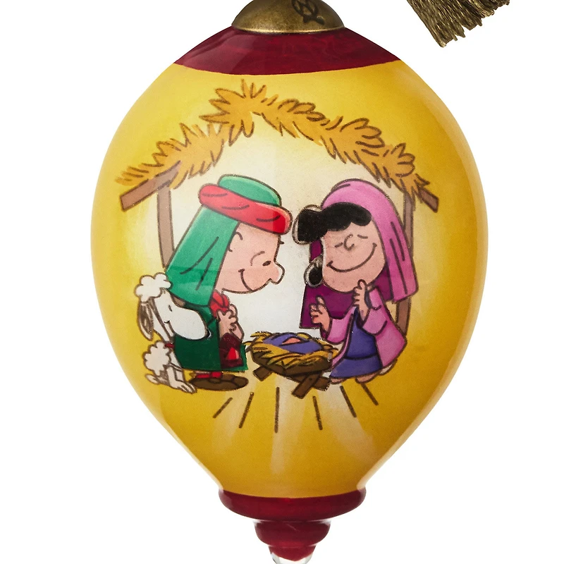 Peanuts® Ne'Qwa Art® Christmas Pageant Hand-Painted Glass Hallmark Ornament for only USD 40.49 | Hallmark