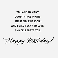 So Many Things To Love About You Romantic Birthday Card for only USD 5.59 | Hallmark