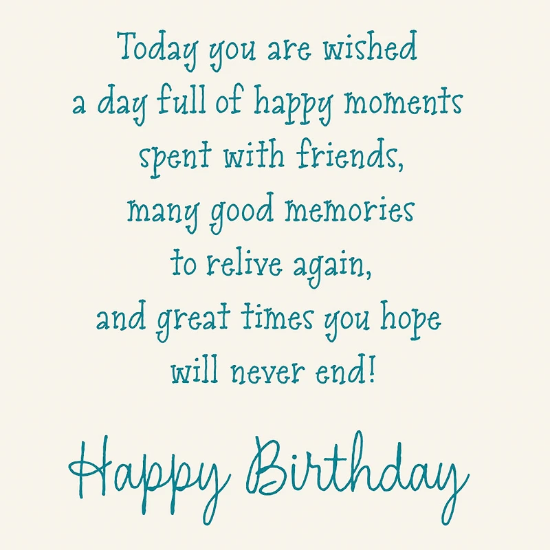Great Times and Good Memories Birthday Card for only USD 2.50 | Hallmark