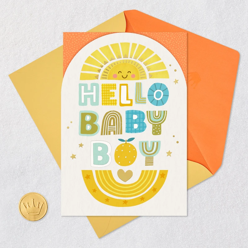 Sun, Stars, Love and Joy New Baby Boy Card for only USD 4.99 | Hallmark