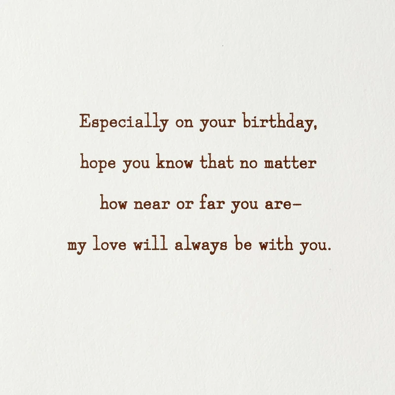 My Love Is With You Near or Far Birthday Card for Son for only USD 7.99 | Hallmark