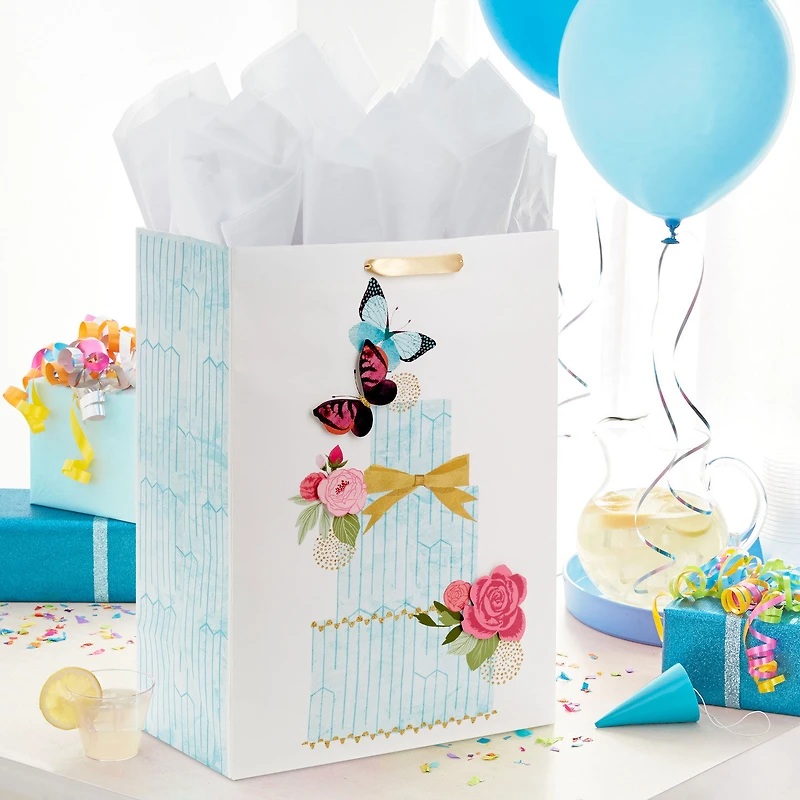 20" Butterfly Cake Jumbo Gift Bag for only USD 6.99 | Hallmark