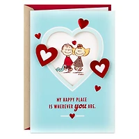 Peanuts® Linus and Sally You're My Happy Place Romantic Valentine's Day Card for only USD 6.99 | Hallmark