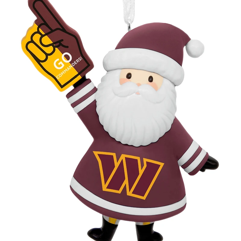 NFL Washington Commanders Santa Fan Hallmark Ornament for only USD 12.99 | Hallmark