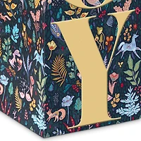 13" Joy on Navy Floral Holiday Wine Gift Bag for only USD 3.49 | Hallmark