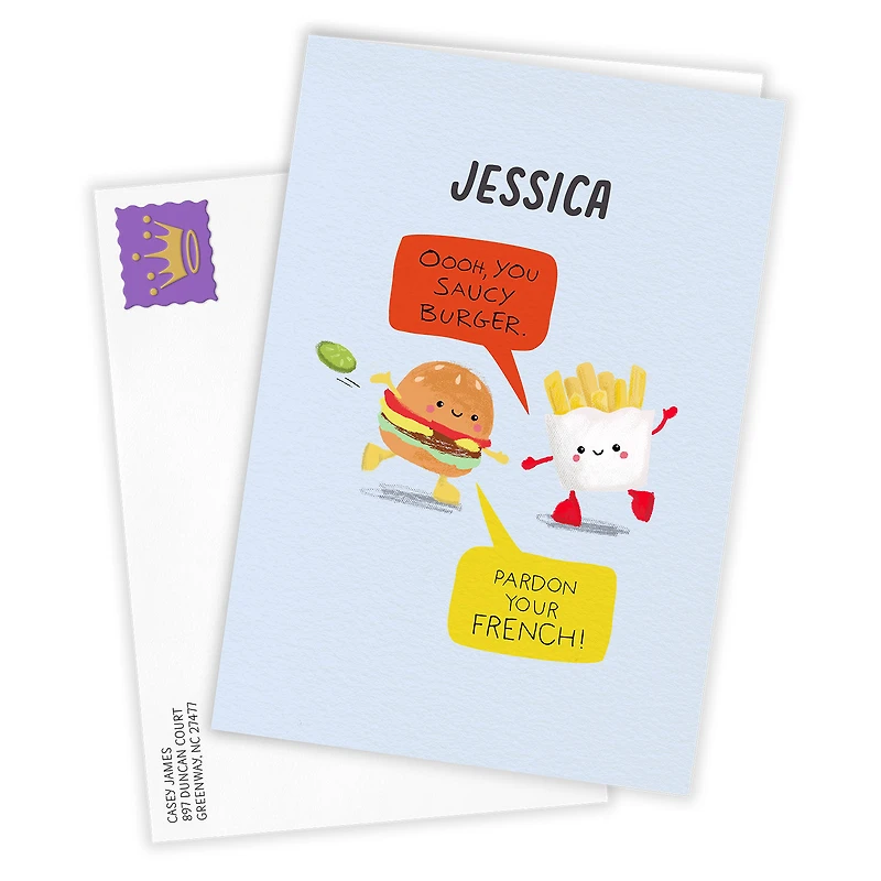 Saucy Burger and Fries Custom Card for only USD 4.99 | Hallmark