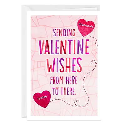 Wishes Here to There Custom Valentine’s Day Card for only USD 4.99 | Hallmark