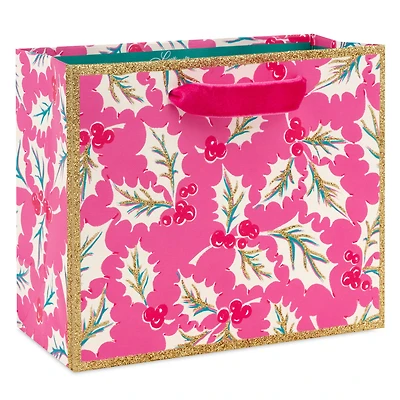 5.5" Lacey Chabert Collection Jolly Holly on Pink Small Christmas Gift Bag for only USD 3.99 | Hallmark