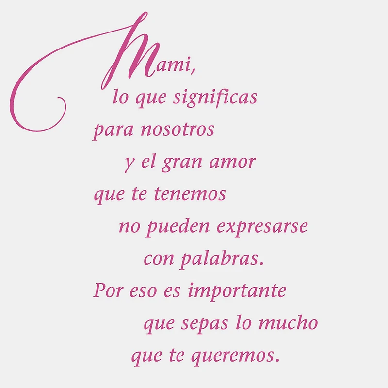 What You Mean to Us Spanish-Language Birthday Card for Mom for only USD 3.59 | Hallmark