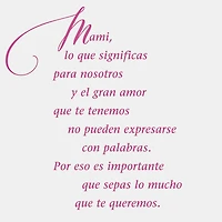 What You Mean to Us Spanish-Language Birthday Card for Mom for only USD 3.59 | Hallmark