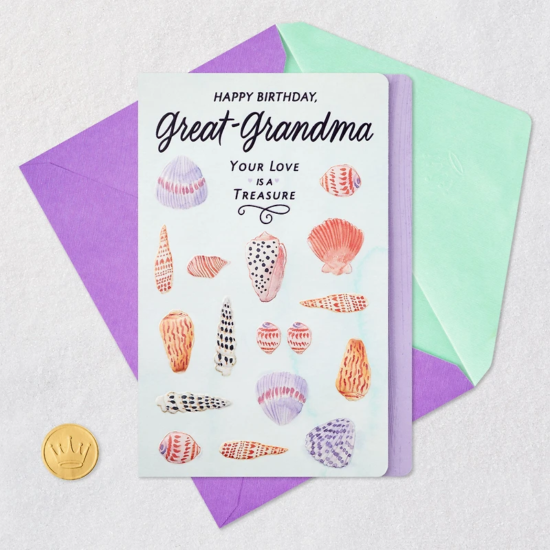Your Love Is a Treasure Birthday Card for Great-Grandma for only USD 3.59 | Hallmark