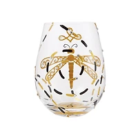 Lolita Dazzling Dragonfly Handpainted Stemless Wine Glass, 20 oz. for only USD 22.99 | Hallmark