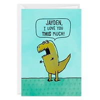 T-Rex Hug Funny Custom Love Card for only USD 4.99 | Hallmark