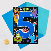 Silly Monsters 5th Birthday Card With Stickers for only USD 4.59 | Hallmark