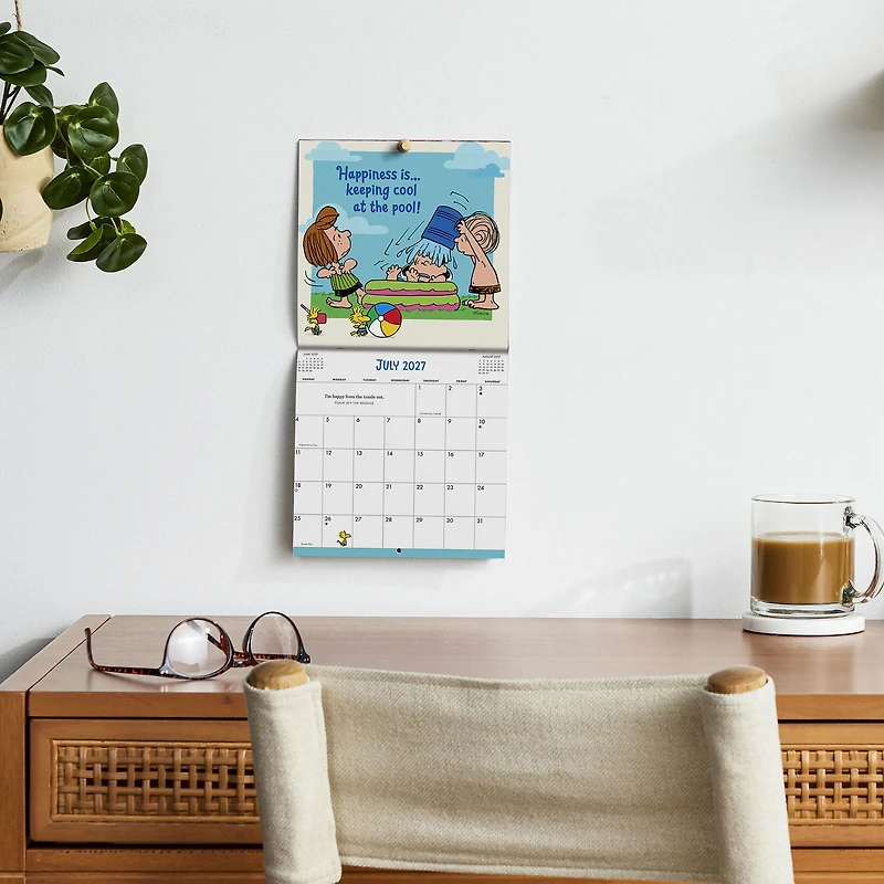 Peanuts® Happiness and Fun 2027 Inspirational 12-Month Mini Wall Calendar, 7x7 for only USD 8.99 | Hallmark