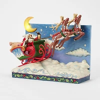 Jim Shore Heartwood Creek Santa Sleigh Musical Figurine With Light, 11.4" for only USD 220.00 | Hallmark