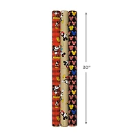 Disney Mickey Mouse 3-Pack Wrapping Paper Roll Bundle, 60 sq. ft. total for only USD 16.99 | Hallmark