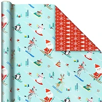 Santa and Friends 3-Pack Reversible Christmas Wrapping Paper, 120 sq. ft. for only USD 16.99 | Hallmark