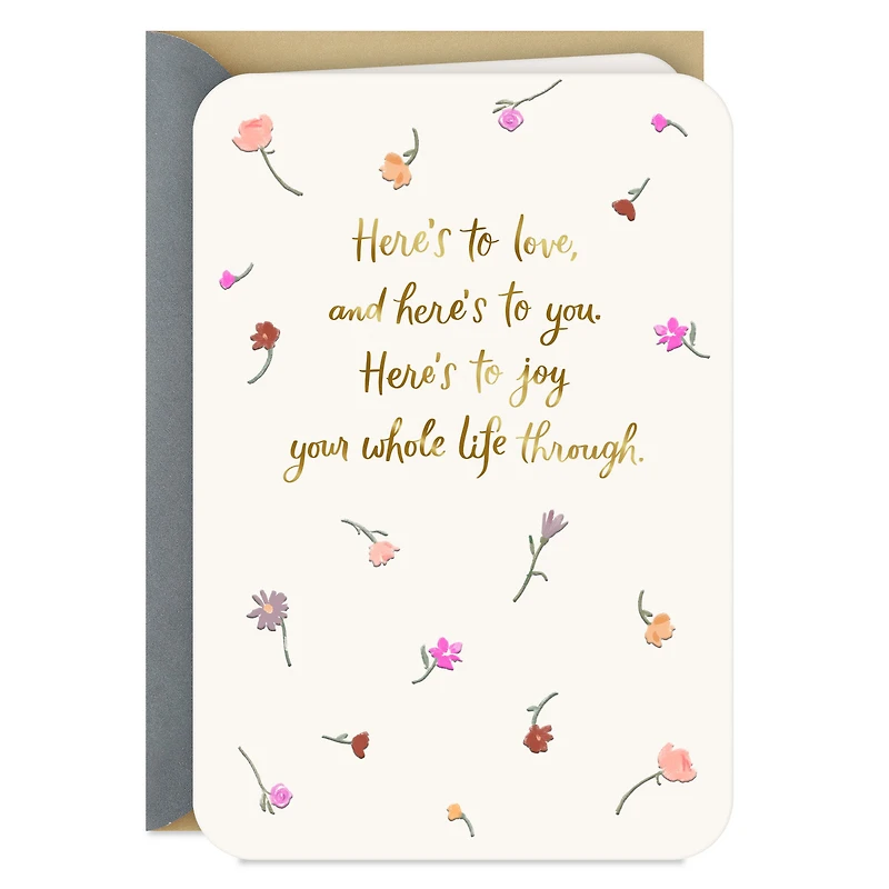 Here's To Love Wedding Shower Card for only USD 3.99 | Hallmark