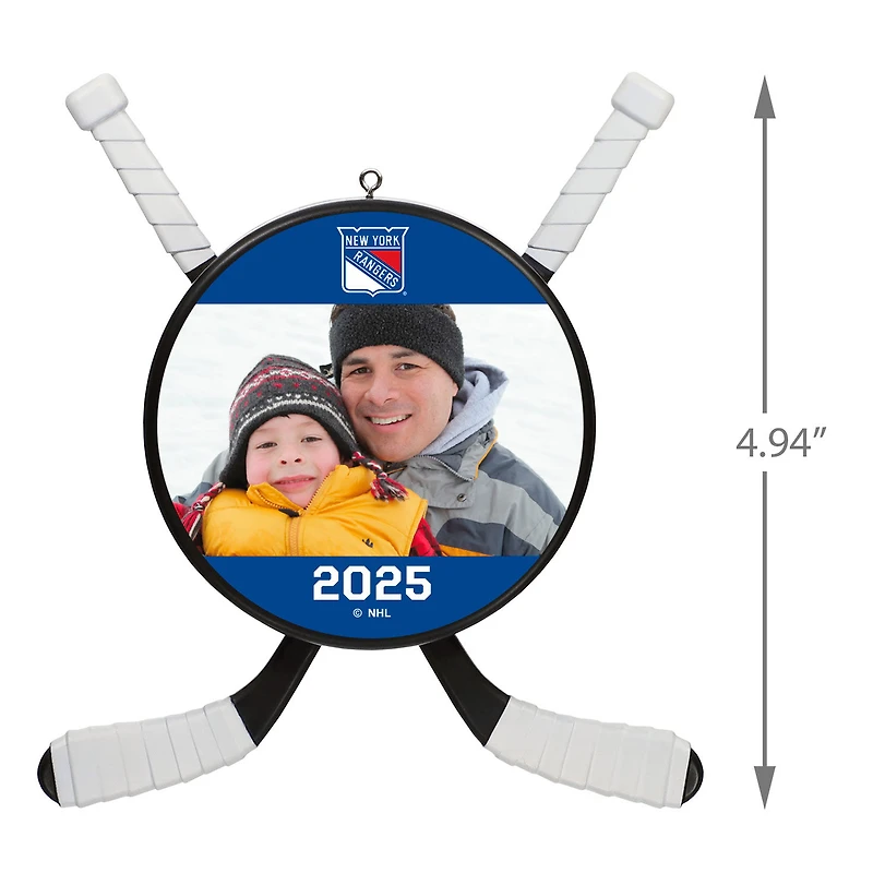 NHL New York Rangers® Hockey Personalized Ornament, Custom Photo and Text for only USD 30.99 | Hallmark
