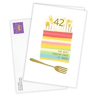 Custom Number Cake Milestone Birthday Card for only USD 4.99 | Hallmark