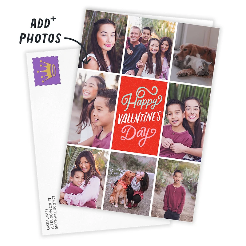 Happy Valentine's Day Photo Collage Custom Card for only USD 4.99 | Hallmark