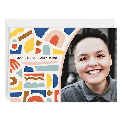 Personalized Colorful Shapes Photo Card for only USD 4.99 | Hallmark