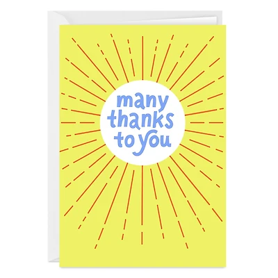 Many Thanks to You Starburst Custom Thank You Card for only USD 4.99 | Hallmark
