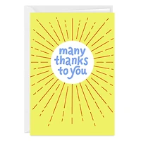 Many Thanks to You Starburst Custom Thank You Card for only USD 4.99 | Hallmark