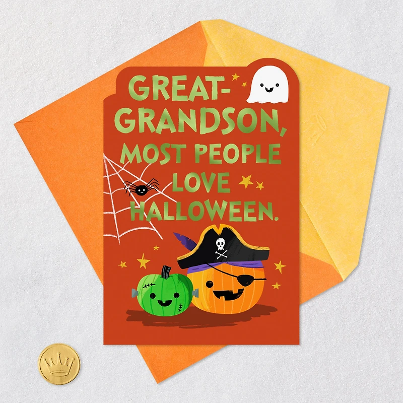 Smile Like a Jack-o'-Lantern Halloween Card for Great-Grandson for only USD 2.99 | Hallmark