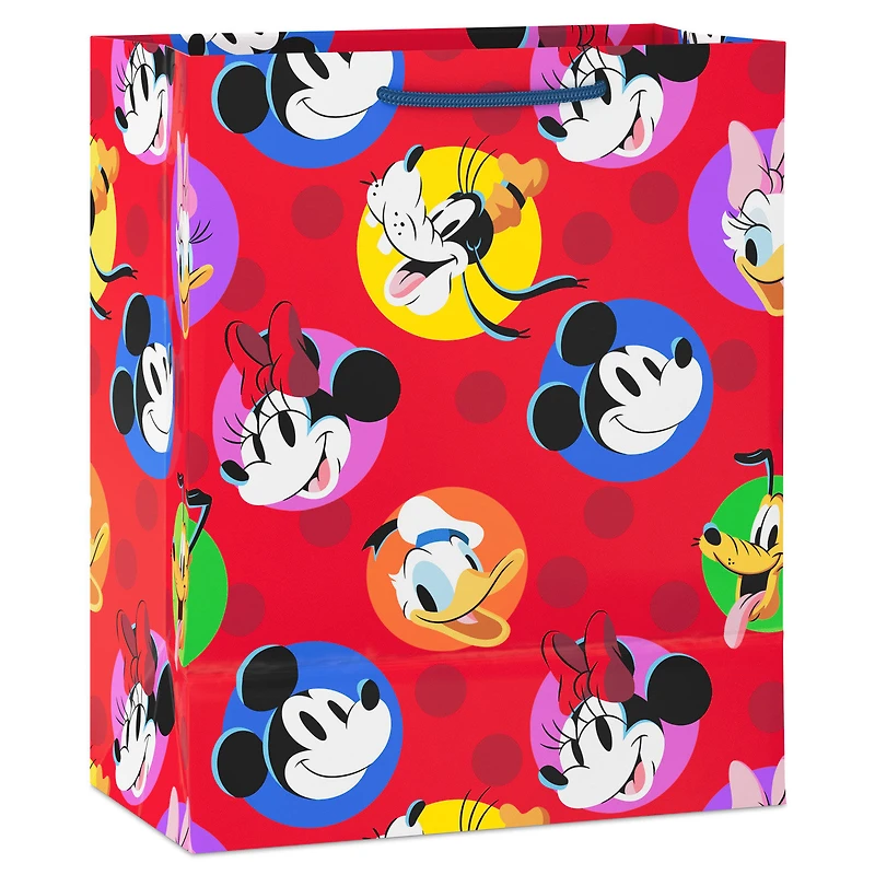 9.6" Disney Mickey and Friends Polka-Dots on Red Medium Gift Bag for only USD 3.99 | Hallmark