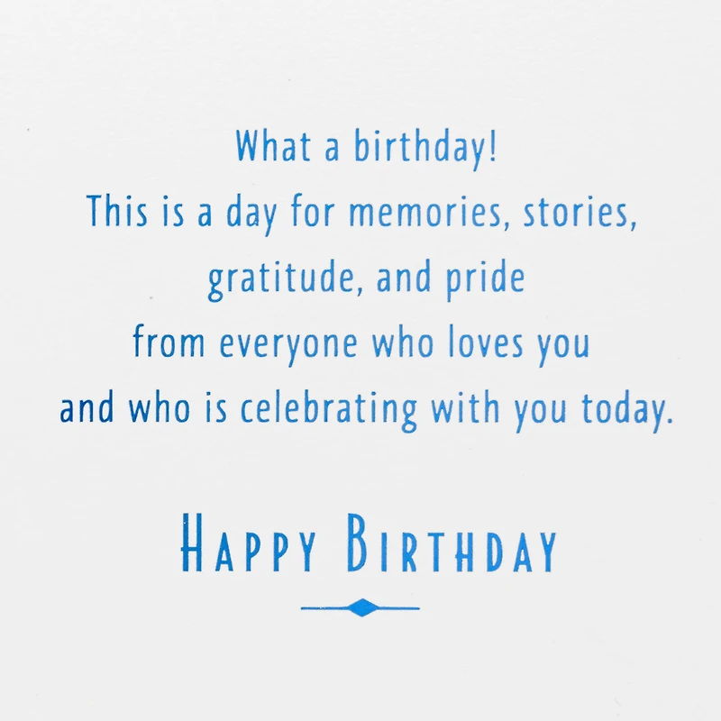 Celebrating You With Love, Gratitude and Pride 100th Birthday Card for only USD 5.99 | Hallmark
