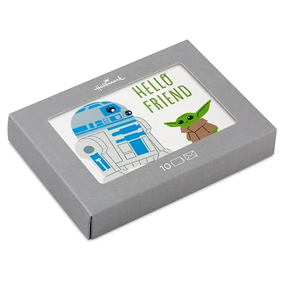 Star Wars: The Mandalorian™ R2-D2™ and Grogu™ Blank Notes, Pack of 10 for only USD 10.49 | Hallmark
