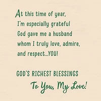 God Has Blessed Us Religious Thanksgiving Card for Husband for only USD 3.99 | Hallmark