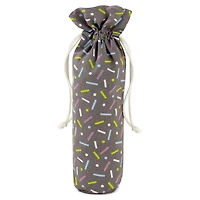 14" Confetti on Black Fabric Wine Gift Bag for only USD 6.99 | Hallmark