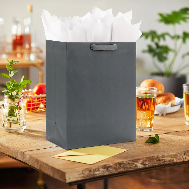 13" Gray Large Gift Bag for only USD 4.49 | Hallmark