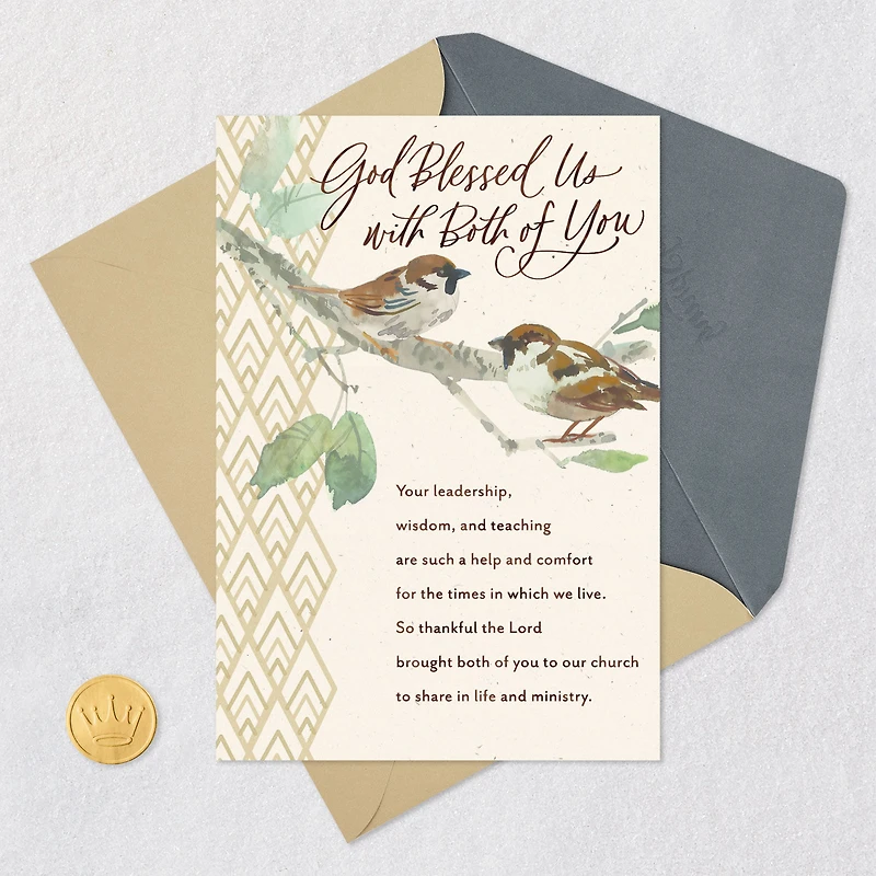 God Blessed Us Religious Clergy Appreciation Card for Minister and Spouse for only USD 2.99 | Hallmark