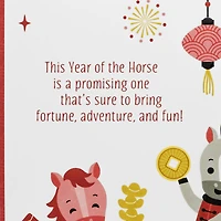Fortune, Adventure and Fun 2026 Lunar New Year Card for only USD 3.99 | Hallmark