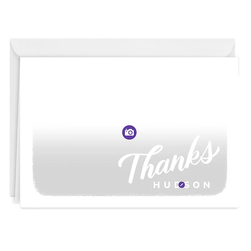 White Frame Horizontal Custom Thank-You Card for only USD 4.99 | Hallmark