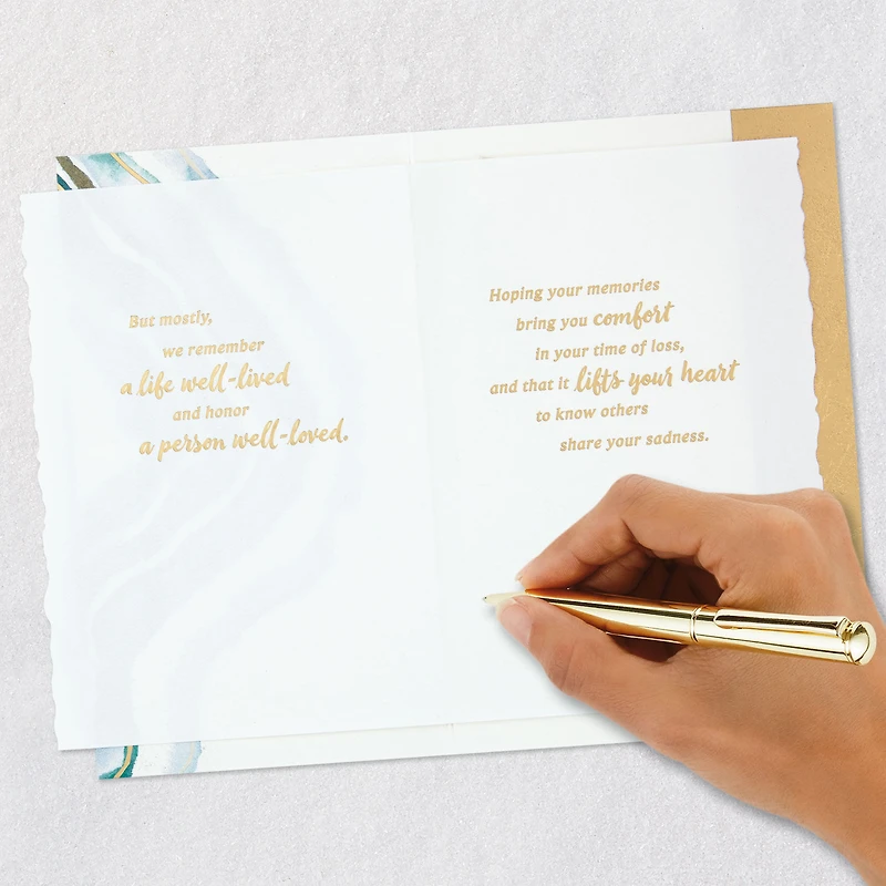 Well-Lived and Well-Loved Sympathy Card for only USD 7.99 | Hallmark