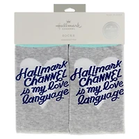 Hallmark Channel Is My Love Language Crew Socks for only USD 14.99 | Hallmark