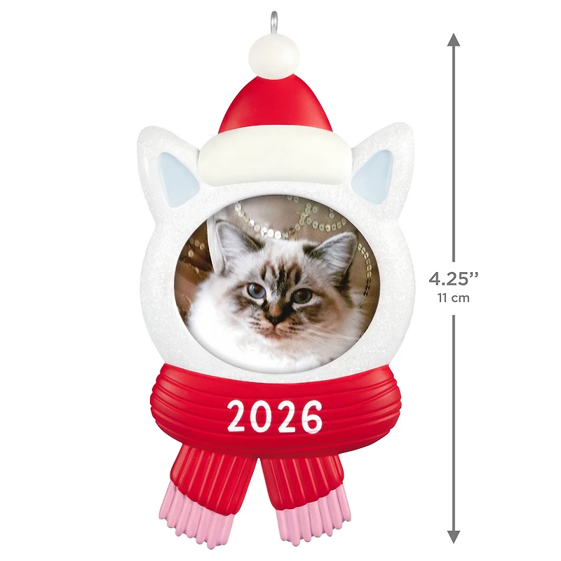 Snow Cat 2026 Photo Frame Ornament for only USD 19.99 | Hallmark
