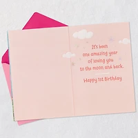Love You to the Moon and Back 1st Birthday Card for Daughter for only USD 3.99 | Hallmark