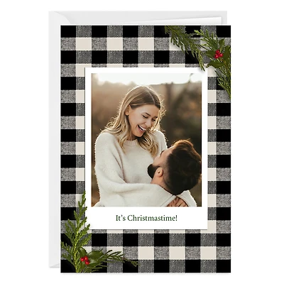 Buffalo Plaid Frame Custom Christmas Card for only USD 4.99 | Hallmark