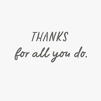 Thanks for All You Do Thank You Card for Caregiver for only USD 2.99 | Hallmark