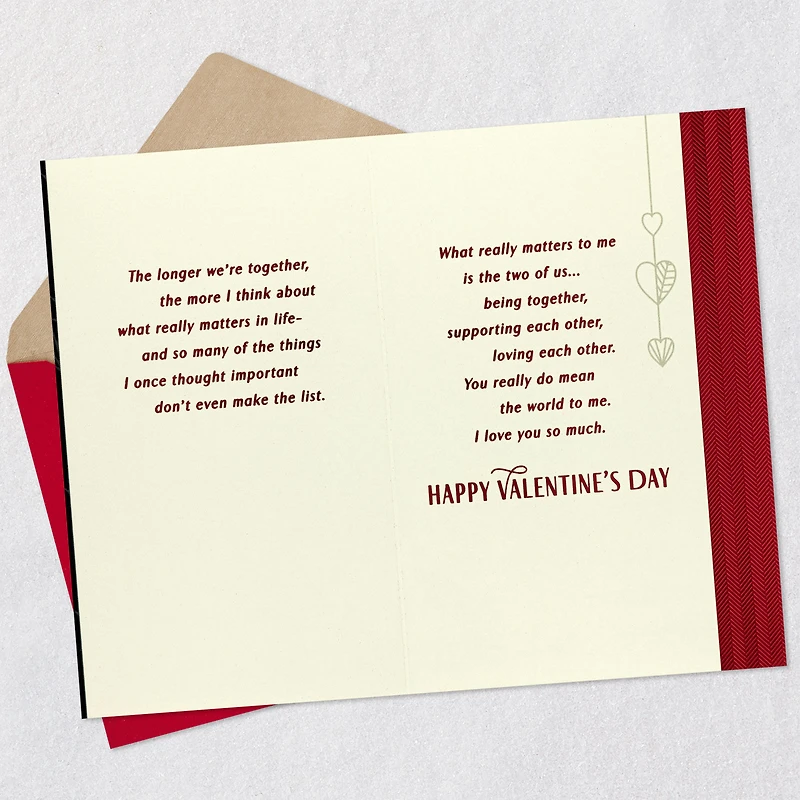 You Mean the World to Me Romantic Valentine's Day Card for Him for only USD 6.99 | Hallmark