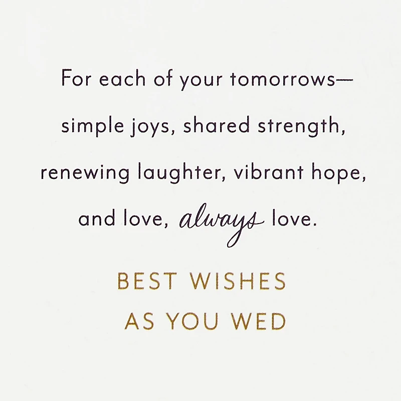 Blessings, Joy and Love Religious Wedding Card for only USD 4.99 | Hallmark