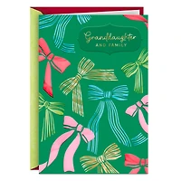 You Bring Us Such Happiness Christmas Card for Granddaughter and Family for only USD 3.99 | Hallmark